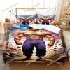 Baki Hanma Bedding Set Adults Boys Anime Bedding Set Duvet Cover Set Single Double Queen King Size Quilt Cover Pillowcase