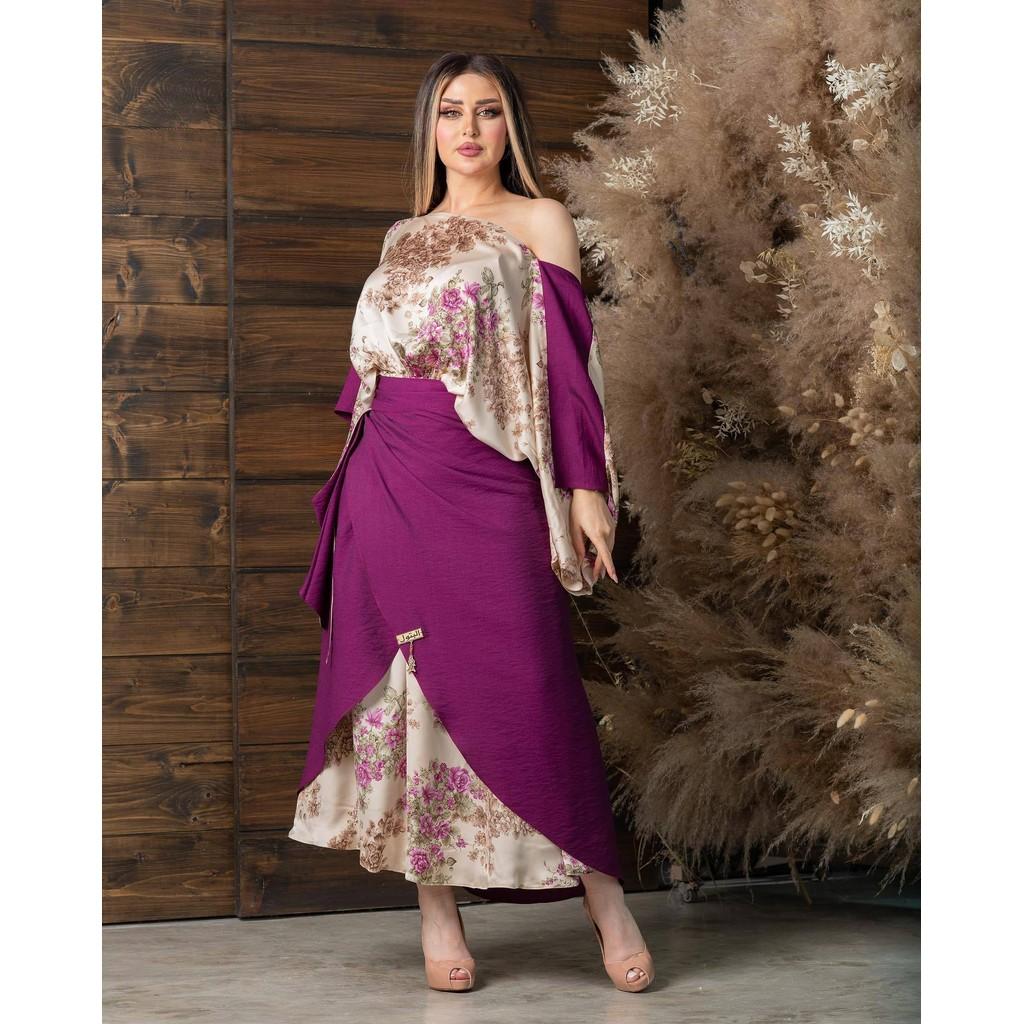 

Женское элегантное платье-кафтан с открытыми плечами и цветочным принтом, с длинными рукавами, для подружек невесты на Ближнем Востоке, длинное свадебное платье, великолепные вечерние бальные платья миди