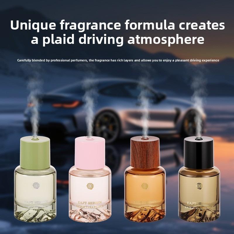 Car-mounted Atomized Fragrance Automatic Start-stop Spray for Car Perfume with Long-lasting Fragrance and Aroma.