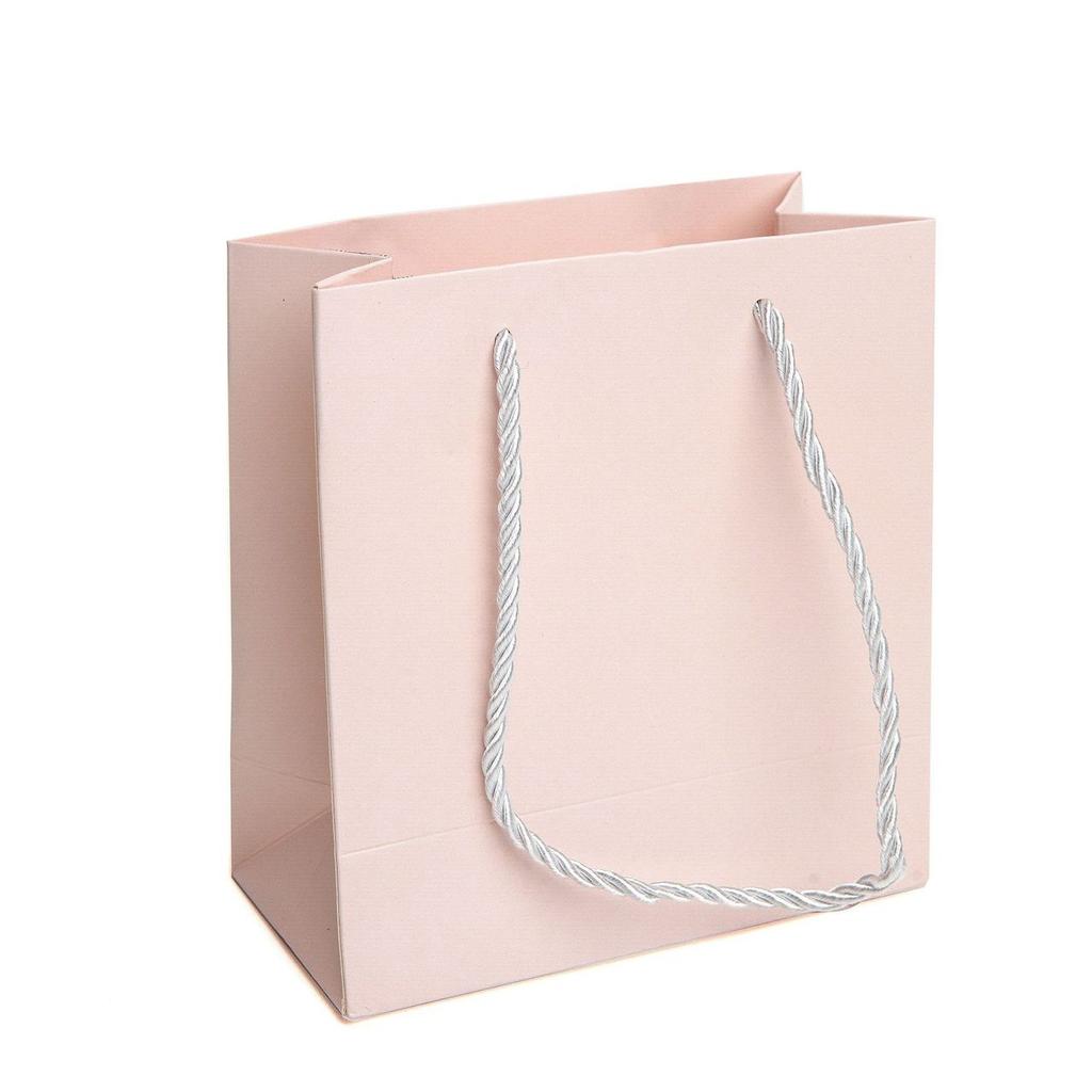 12/30pcs Gift Tote Paper Bags with Rope Handles for Jewelry Cosmetics Party Favors Valentine’s Day Packaging