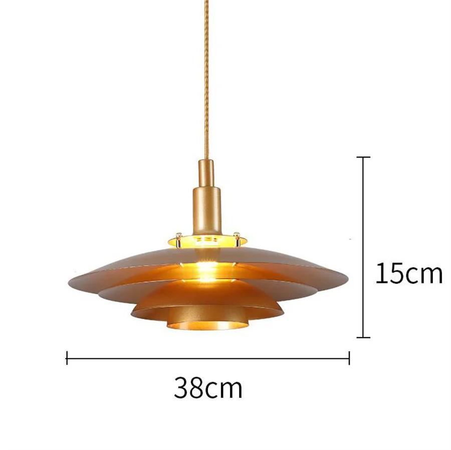 E27 Nordic Iron Art LED Pendant Light Fixture Minimalist Restaurant Bar Chandelier Lamps Kitchen Dining Cafe Shop Hanging Light