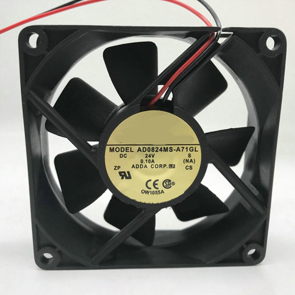 Fit for ADDA AD0824MS-A71GL Inverter Cooling Fan 80 * 80 * 25mm 24V 0.10A 2-Wire