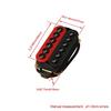 Yibuy 1 Pair Red and Black Invader Humbucker Dual Coil Ceramic Magnet High Output