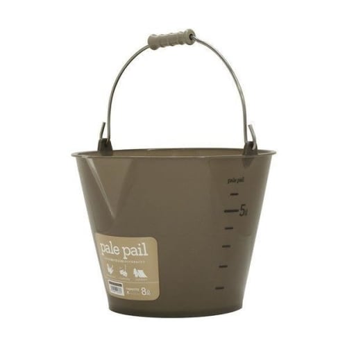 Risu Bucket Pail Pail Bucket "Soft and Durable" Brown 8L