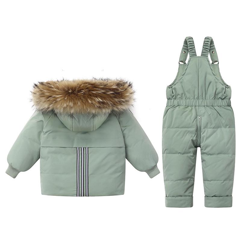 Children's Down Jacket Suits Boys and Girls Winter Baby Down Jacket Two-piece Suit