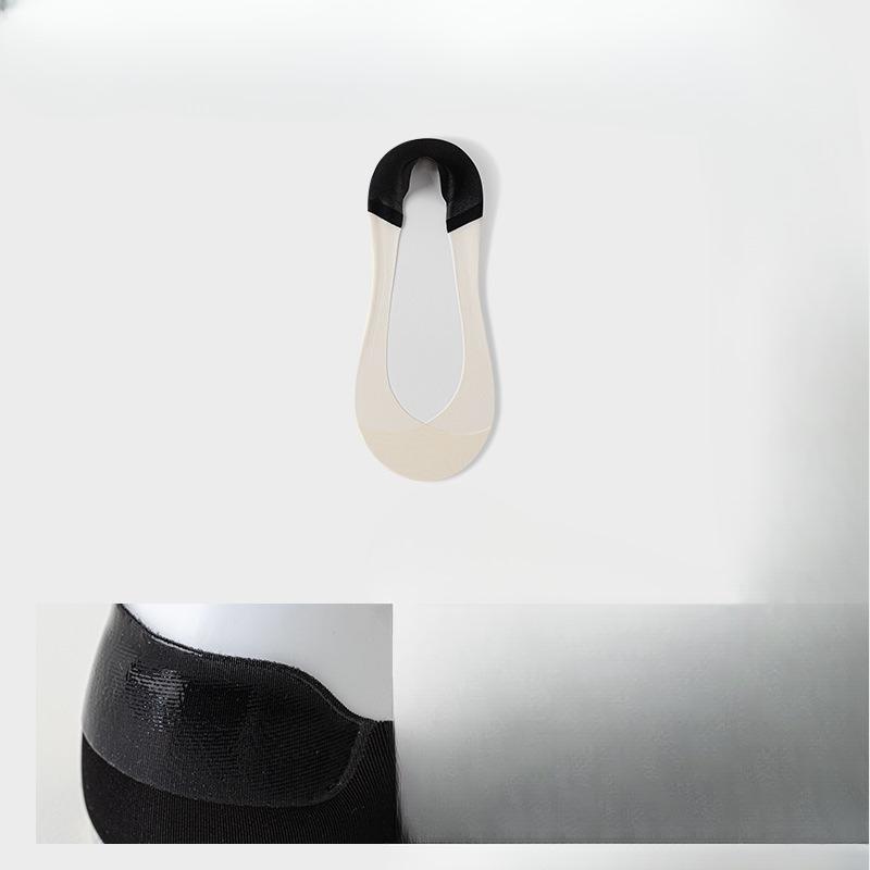 Hidden-invisible Women's Socks - Summer Lightweight Cotton-bottom Sweat-absorbing Silicone Anti-slip Non-slip Short Socks