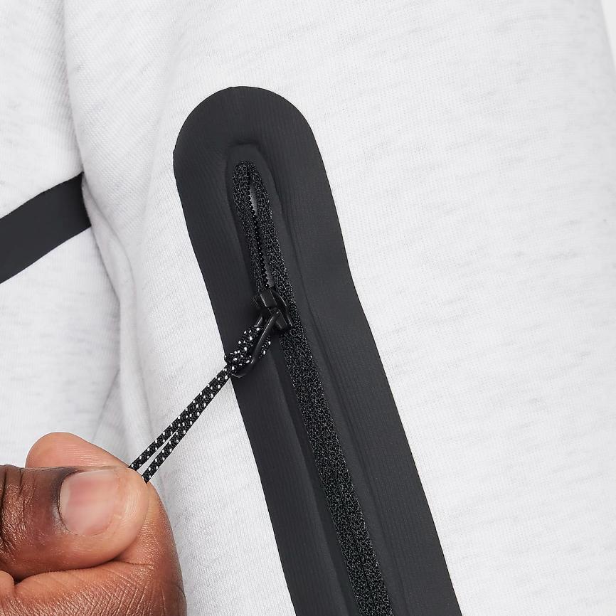 Nike Sportswear Tech Fleece Windrunner Hoodie Birch Heather/Black Men Streetwear HV0949-051