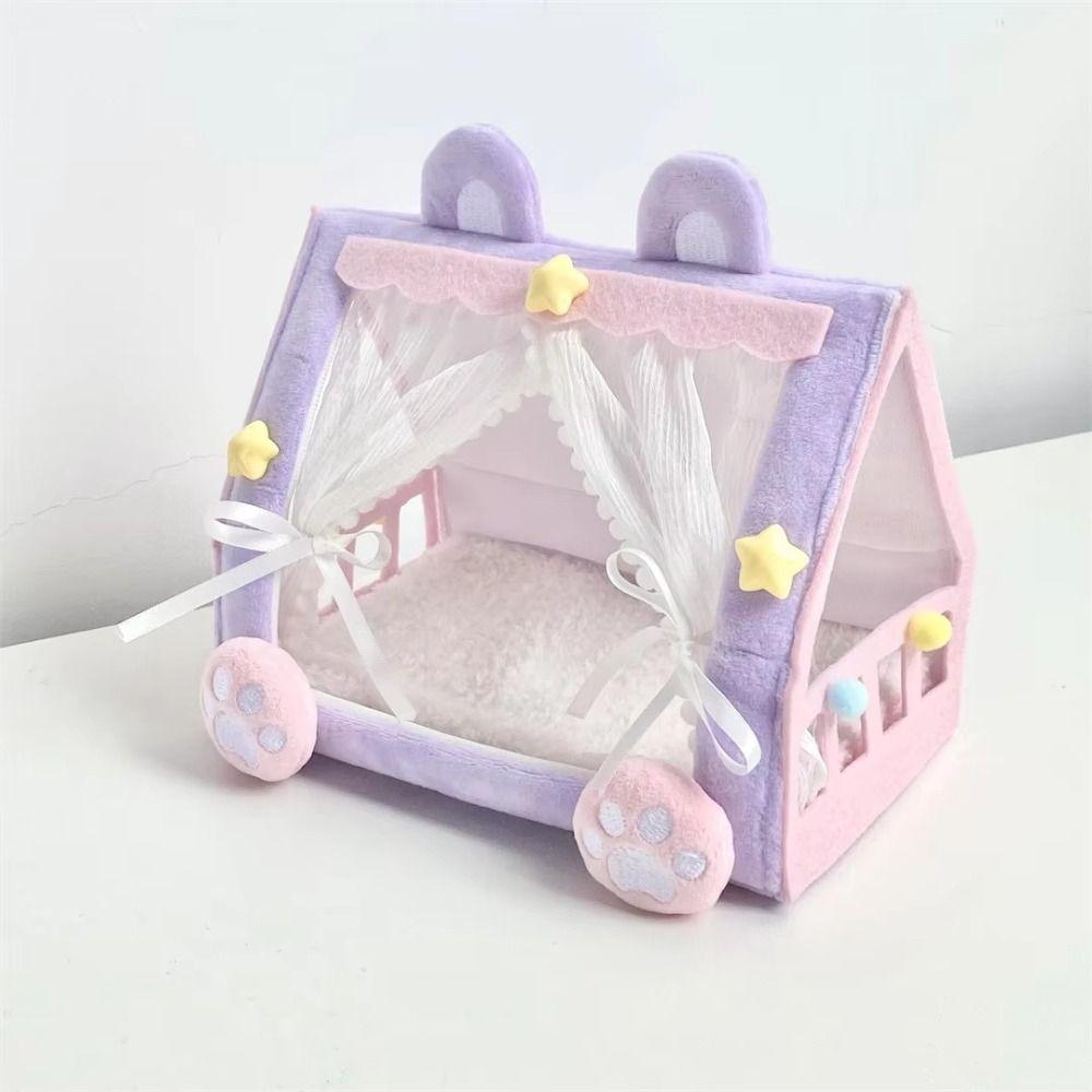 Scene Model Cotton Doll Bed Doll Furniture Doll Sleeping Bed Doll Tent  Dollhouse Accessories