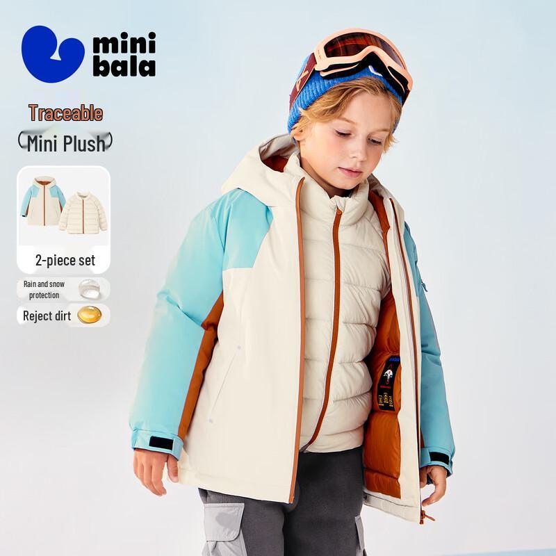 Minibala Children's 3-in-1 Thickened Down Jacket