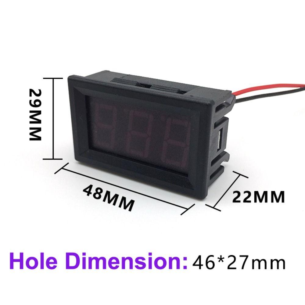 DC Voltage Display Automotive Voltmeter LED Digital Voltmeter Voltage Gauge Voltage Panel Meter
