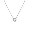U Shaped Horseshoe Pendant Snake Chain Necklace Minimalist Luxury Elegant Delicate Versatile Fashion Jewelry For Women