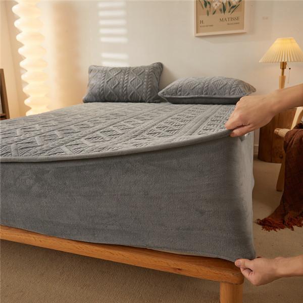 New Fashion Bumbac îngroșa cearșaf de pat taff catifea iarnă caldă cearșaf îmbrăcat pentru saltea Husă de protecție îngroșă cuvertură de pat husă de saltea
