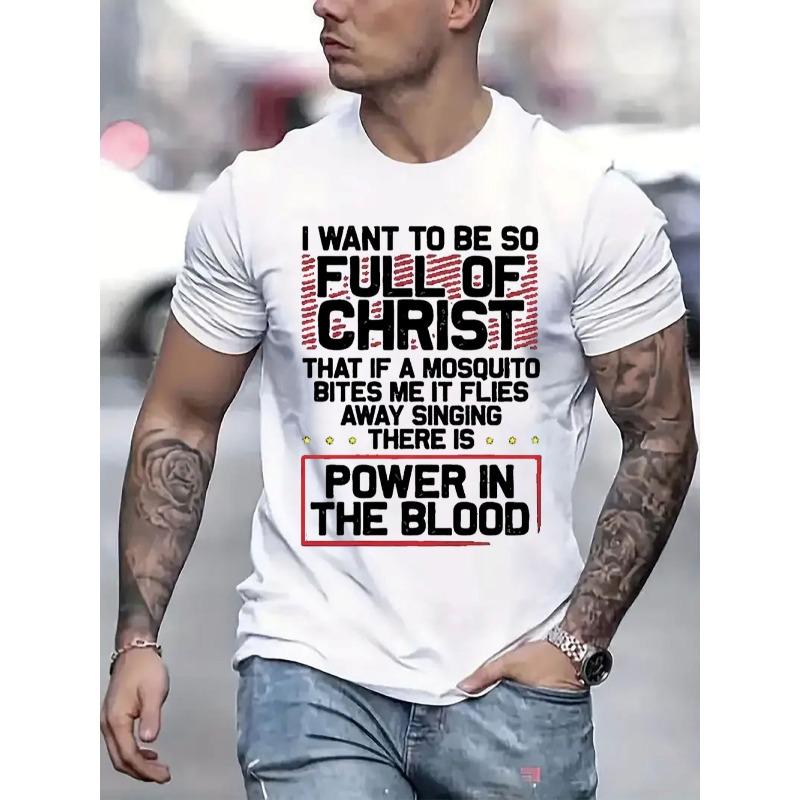 Europäische Größen Herren T-Shirt Bequem Rundhals Lässig Kurzarm Weiches Atmungsaktives Oberteil Herren Sommer Frühling Streetwear Trendiger Buchstabendruck T-Shirt