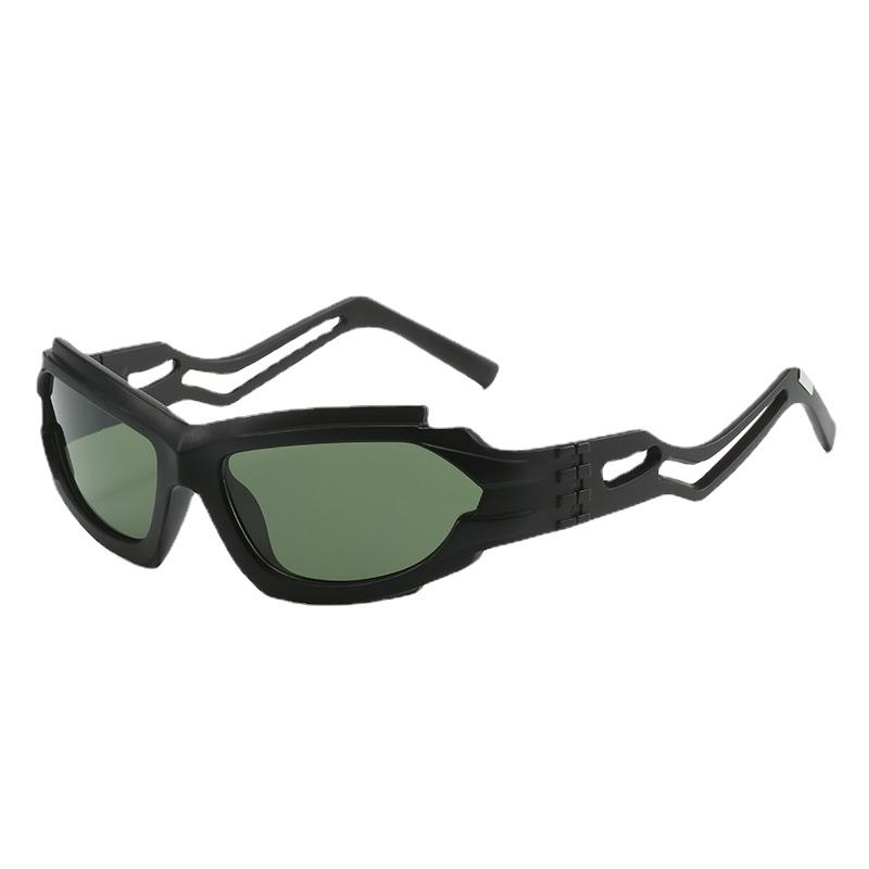 New Punk One Piece Sunglasses Y2k Luxury Brand Wrap Around Sun Glasses 2000's Shades Eyewear UV400 Female Designer Eyeglasses