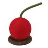 Cat Scratching Ball Jute Cute Look Space Saving Protect Furniture Abrasion Proof Cat Scratcher Post for Home Indoor