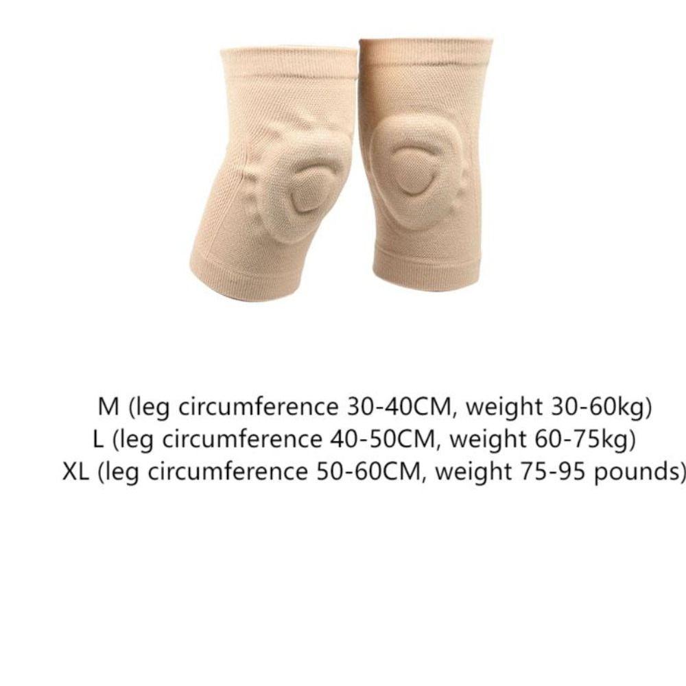 1 Pair Thin Knee Protector Pressure Reducing Wrap Pads Fitness Dance Skating Sports