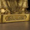 Copper of Statue Ruyi Yuanbao Dragon Head of Treasure Basin Sitting God of Wealth Star High Shine C