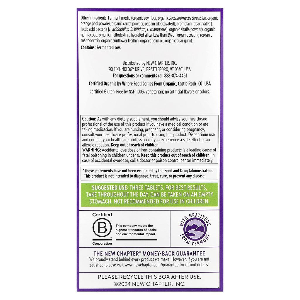 Advanced Perfect Prenatal™ Multivitamin, Veggie Tablets 270 Tablets