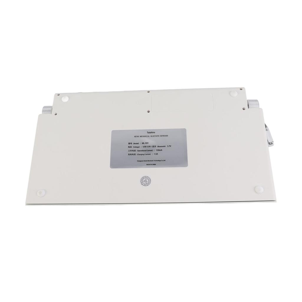 Mechanical Keyboard 83 Key Knob Control Round Keycaps Ergonomic Plug and Play 3 Modes Wireless Keyboard for Phone