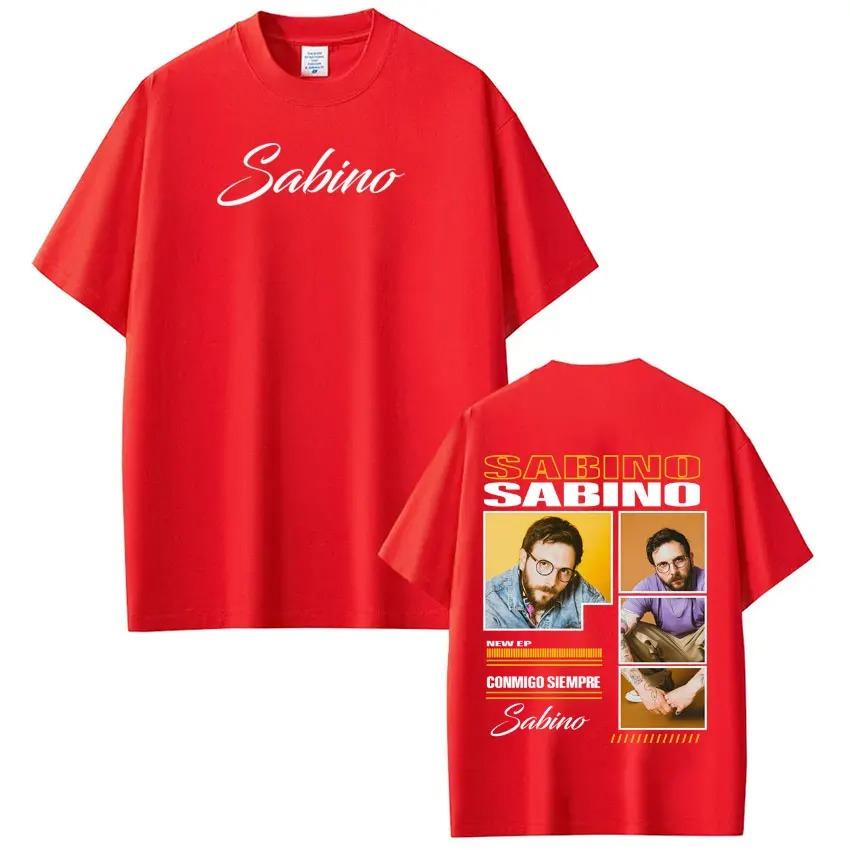 Rapper Sabino Album Tour Printed TShirt Unisex Harajuku Style HipHop Short Sleeve Loose Casual Goth Punk Women And Men TShirt