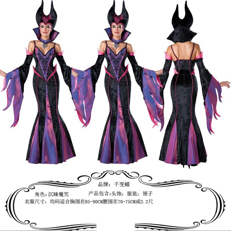 Fantasy Witch Costume Women Cosplay Halloween Party Role Play Outfit One Size