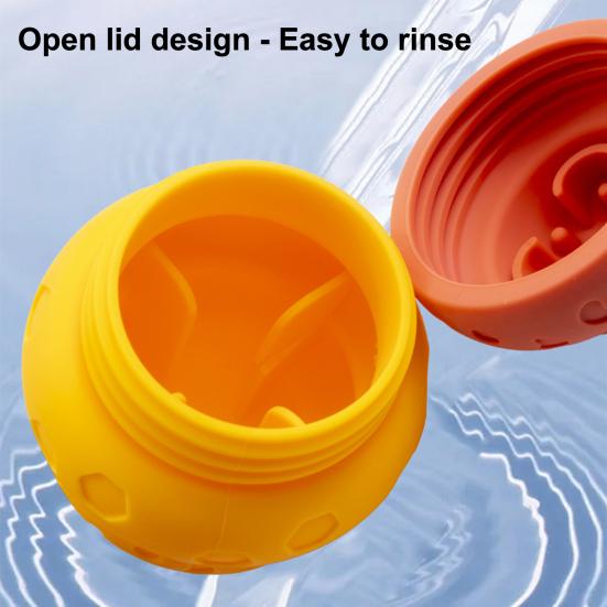Silicone Dog Food Leakage Ball Bite Resistant Treat Dispensing Feeder Toy Pet Teething Cleaning Interactive Boredom Enrichment Toy