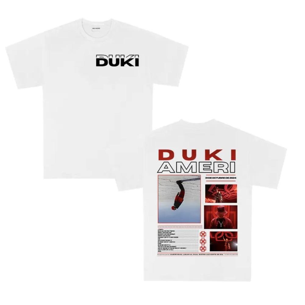 DUKI 2024 "AMERI" EP Vintage Oversized T-Shirt | Unisex Latin Trap Hip-Hop Streetwear
