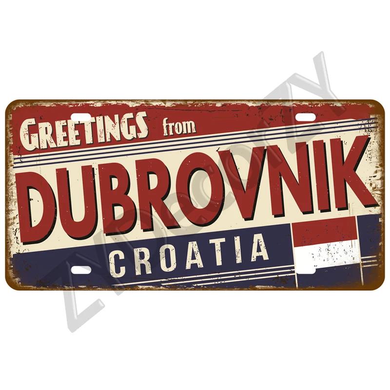 DORA Tin Sign Vintage Tin Sign For Restaurant Bar Pub Cafe Man Cave Decoration Decor Capital City Tinplates Plate Metal Sign Plaque Landmark