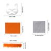 Cats  Foxes Mask with Furs Eye Mesh Felts Sheet Therians Dress Up Mask to Paint for Halloween Masquerade Cosplay Party