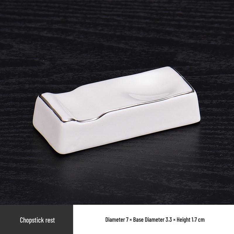 Elegant Ceramic Tableware Set: White with Platinum Rim - Includes Plates, Bowls, and Dishes for Restaurants or Clubhouses, Available in 3 or 4 Pieces