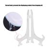 10pcs Folding White Plastic Plate Holders Dish Picture Frame Decorative Display Stand Rack