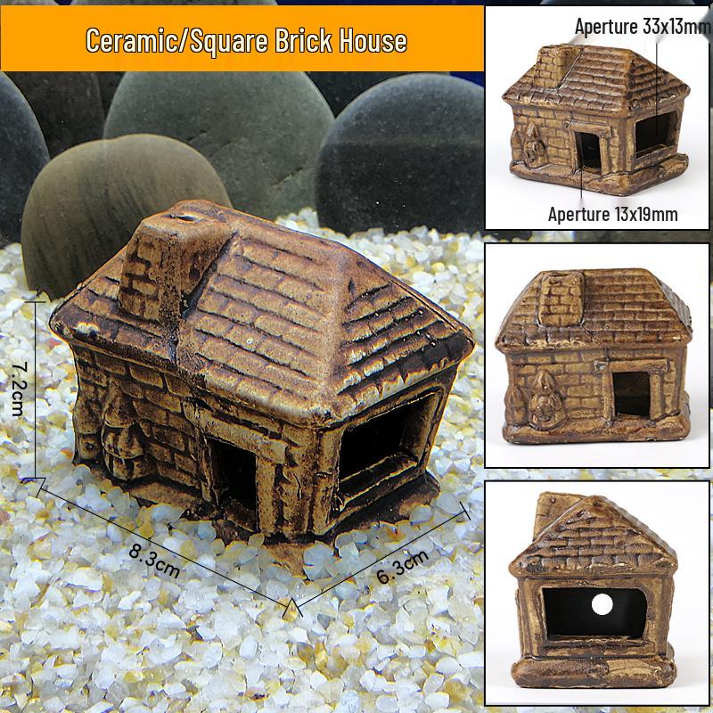 Ceramic Fish Tank Decoration: Shrimp Hiding, Cichlid Breeding, Spawning Nest.