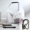 Large Capacity Women's Makeup Bag - Portable, Multi-functional, Buckle Design, for Swimming, Toiletries, Handheld, Souvenir Storage