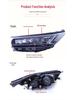 LED Headlight Assembly with DRL & Sequential Turn Signal for 18-20 Toyota Highlander