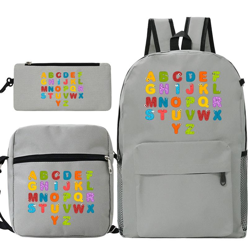 Game Alphabet Lore Alphabet Legend School Bag Backpack Shoulder Bag Pencil Case