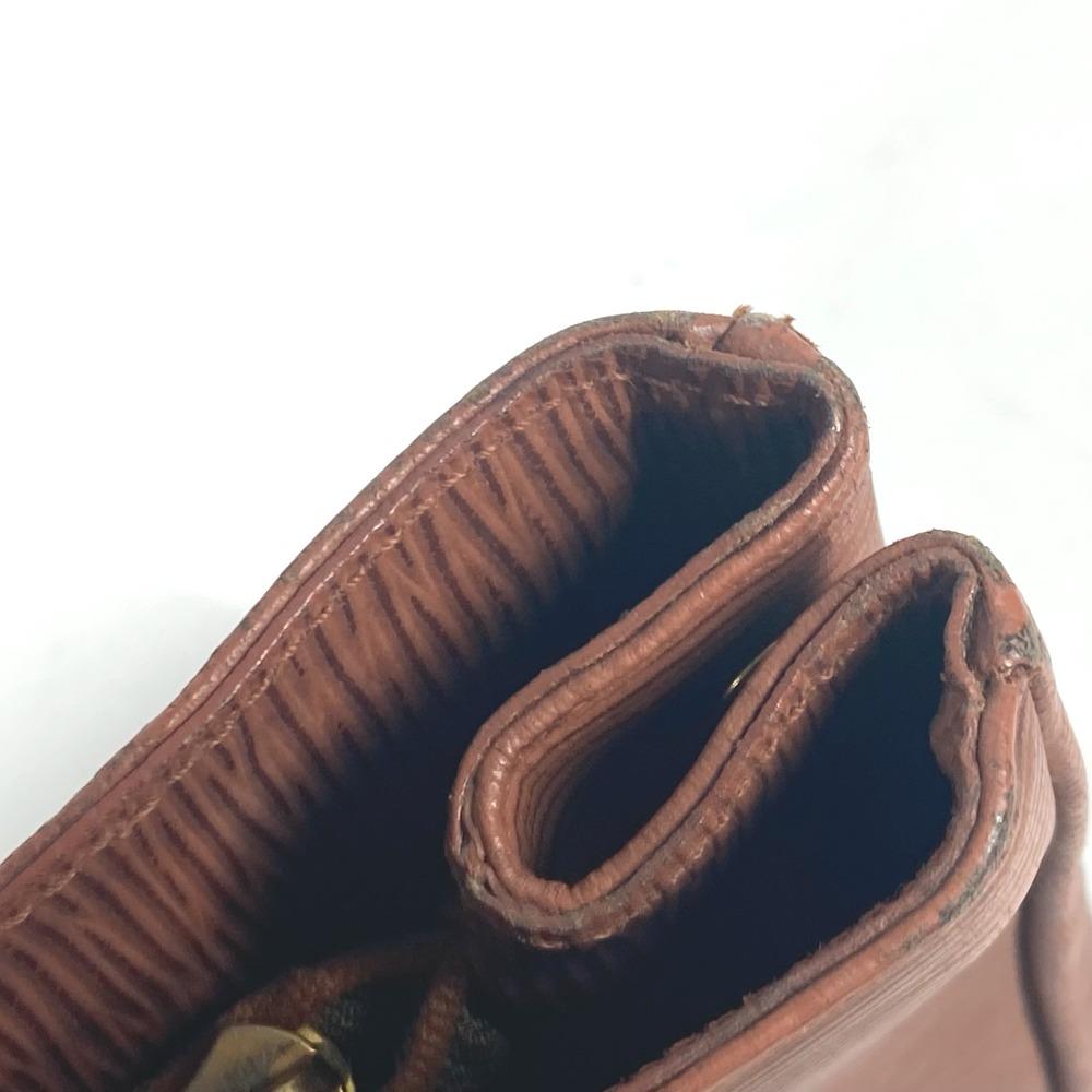 Fendi Vintage FF Logo Tote Bag Shoulder Bag Hand Bag Leather Brown