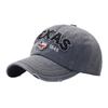 Washed Old Baseball Caps for Men and Women, Spring and Autumn Soft Top Breathable Retro Embroidered Letter Cap