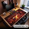 Skull Gothic Theme Custom Mouse Pad Personalized With Name Text Customized Desk Mat For Office Home Decor