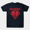 Men Black Print T-shirt Shallow Gravy No-Cut Transfer Paper Print Cotton Tshirt