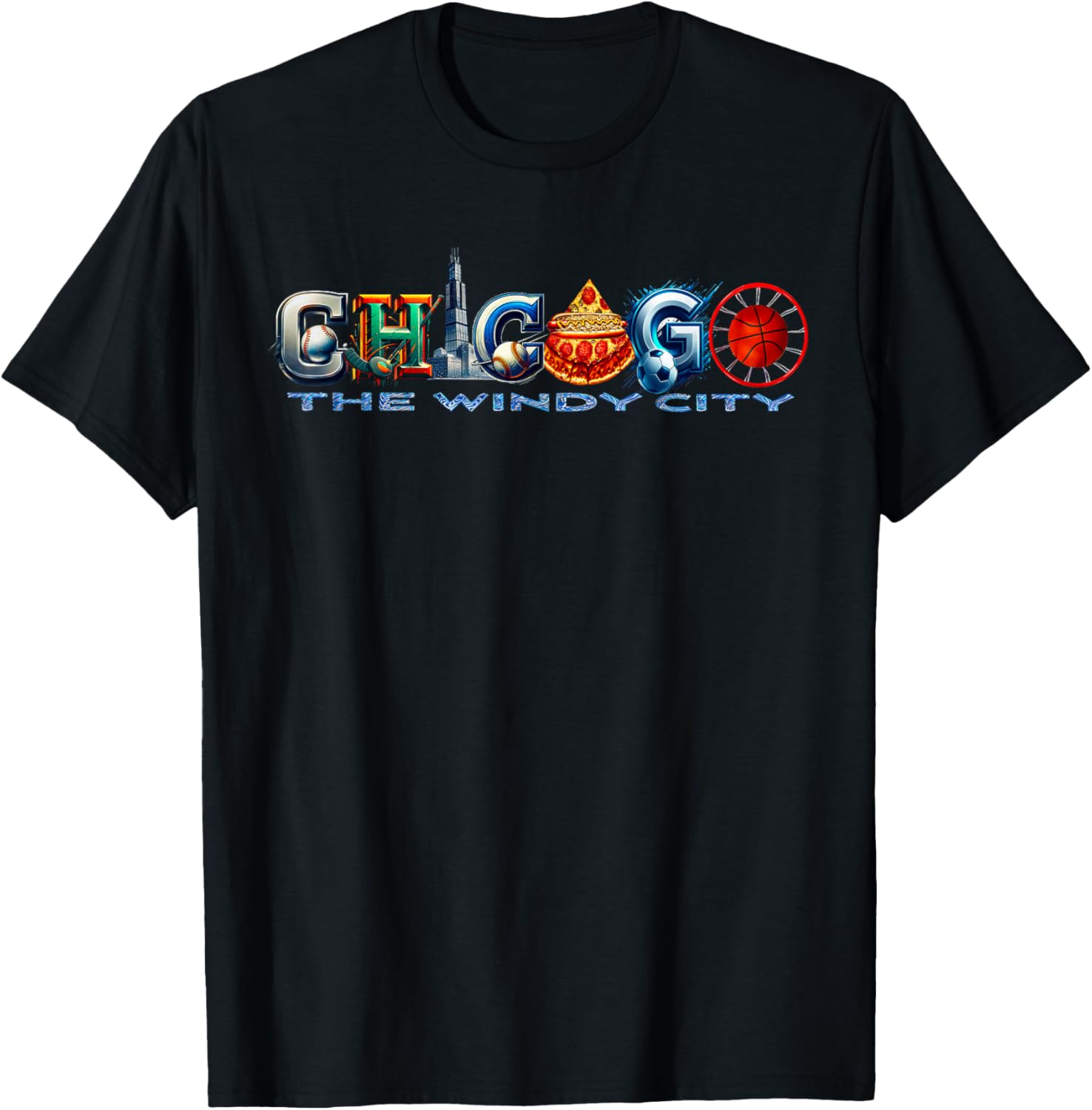 The Windy City A Chicago Sporting Team Fan A Fun Chicagoan T-Shirt S