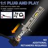 2 Pcs H1 LED Headlight 500000LM 6000K 500W 7585 CSP High Low Beam Turbo Auto Light Mini Size Wireless Diodes PTF Car Lamp Bulb