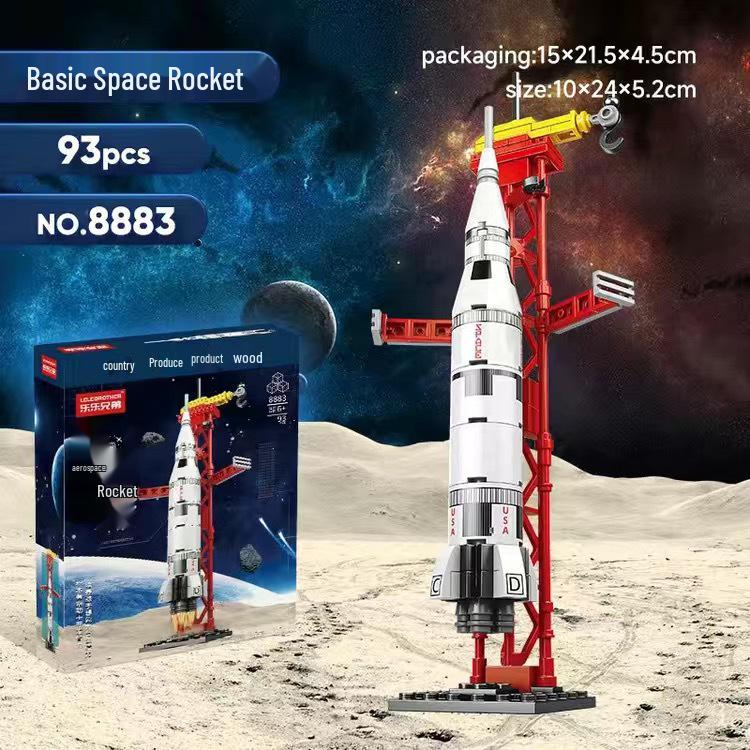 Lele Brothers Educational Rocket Assembly Building Blocks for Kids