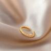 Temperament Niche Design, Simple and Cool Style Ring, Women's Fashion Personality, Japanese and Korean Gold Ring