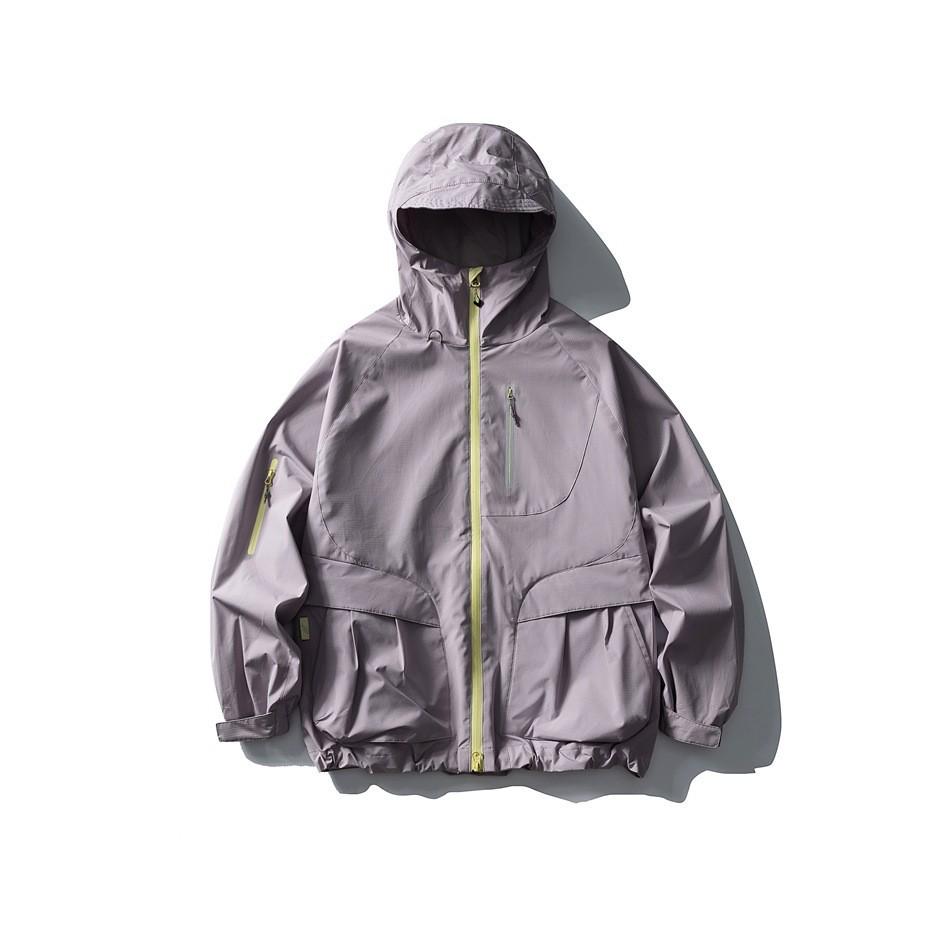 BLACKARMADA Waterproof Hooded Mountaineering Jacket - Three-Proof Outdoor Wear for Men and Women 