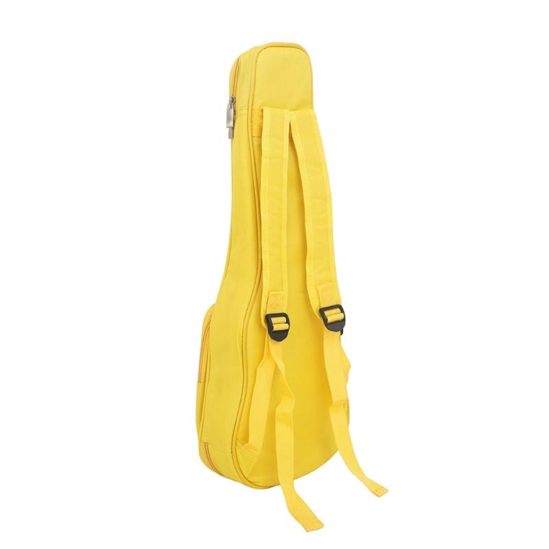 23 Inch Clear Side Pocket Ukulele Small Guitar Plus Cotton Gig Bag Ukulele Storage Tote Bag Ukulele Container Carry Case