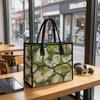 Nature Moss Stone Print Tote Bag Outdoor Daily Large Capacity Lightweight Shoulder Bag
