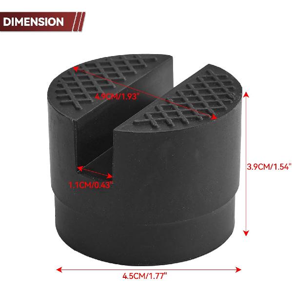 Universal Car Jack Pad Rubber Slotted Floor Adapter Frame Protector Repair Tool for Pinch Weld Side Lifting Jack Stand Vehicle Maintenance