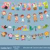 Kreative Back-to-School Cartoon Banner Dekoration für Klassenzimmer und Kindergärten