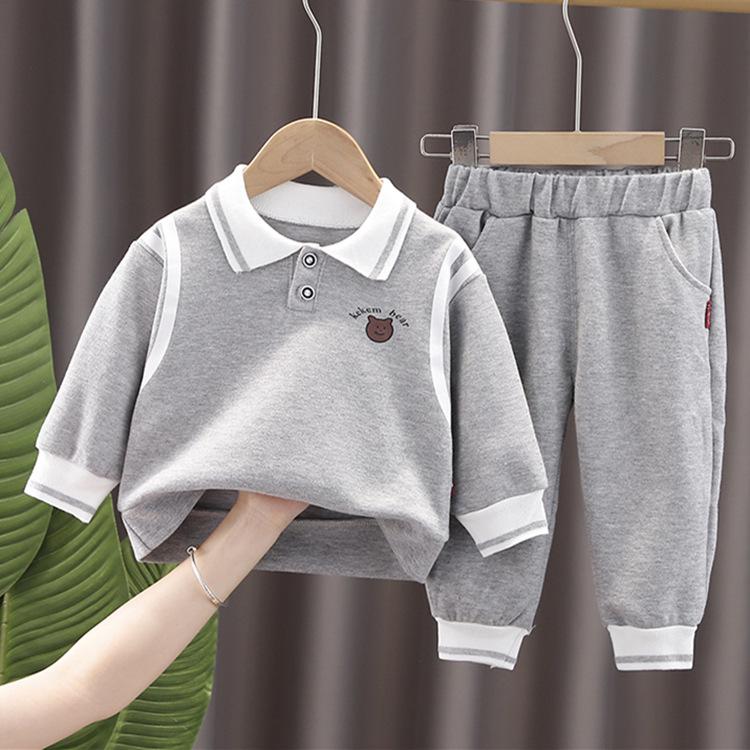 

«Стильный спортивный костюм-двойка для девочек весна-осень 2023 года» 110 cm