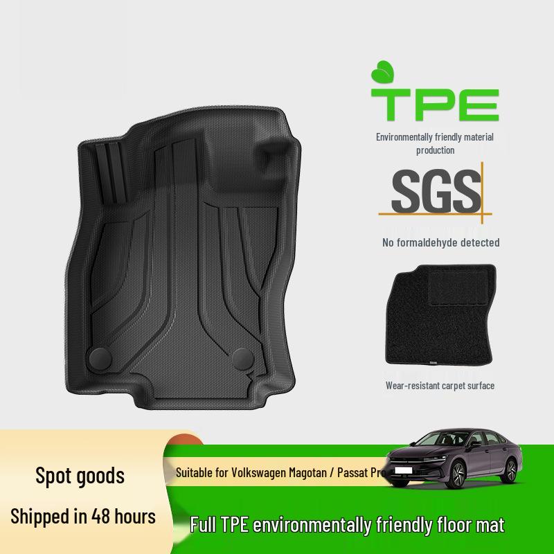 Volkswagen Magotan 2024/Passat PRO 2025 Car Floor Mats - Dirt-Resistant, Waterproof, TPE Full Coverage